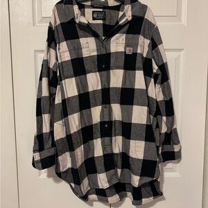 Carhartt Black and White Checkered Shirt
